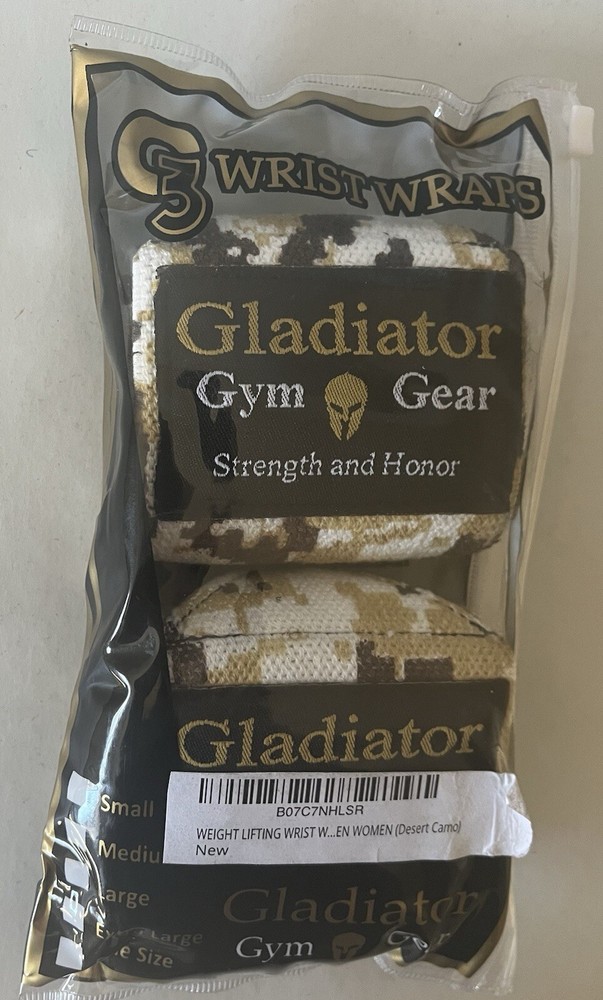 Gladiator G3 Lifting Wrist Wraps Camo Pattern (Opened Package)