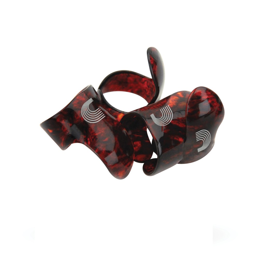 D'Addario - Planet Waves Finger Picks Medium Shell Guitar - Banjo 5 Pack