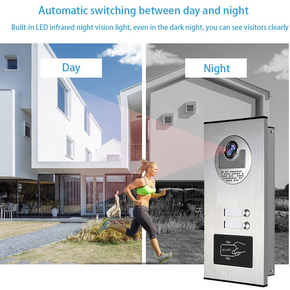 Smart Wired Door Entry System 7" Display, Card Unlock, 2-Way Audio