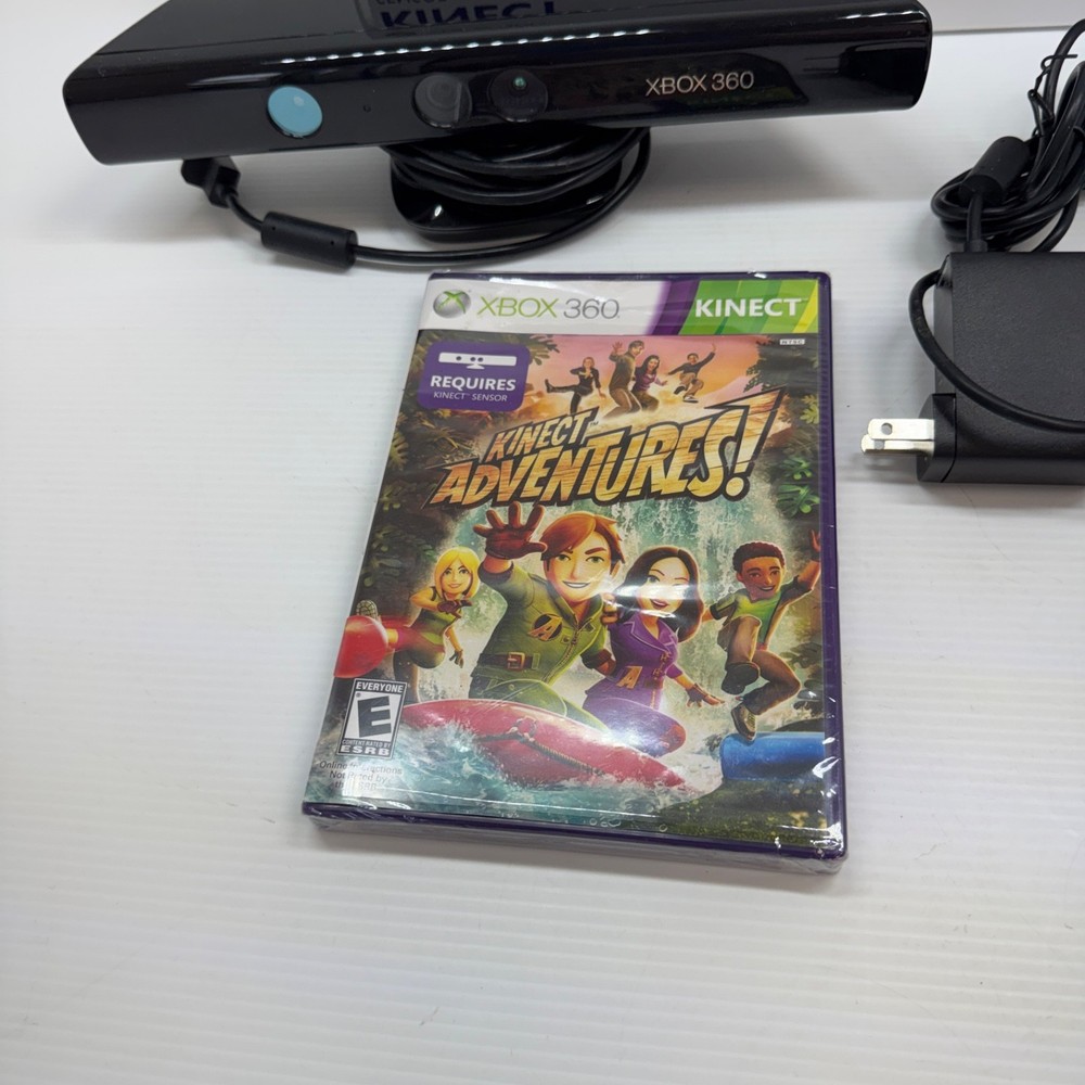 XBOX 360 Kinect Sensor in Open Box + Kinect Adventures game