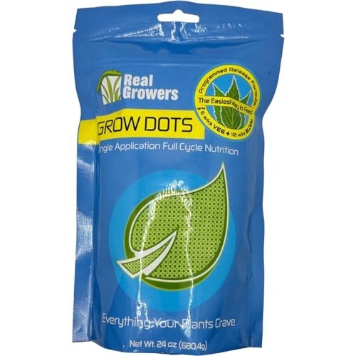 24oz Nutrient Grow Dots - One-Time Application for Soilless Media, Easy Release