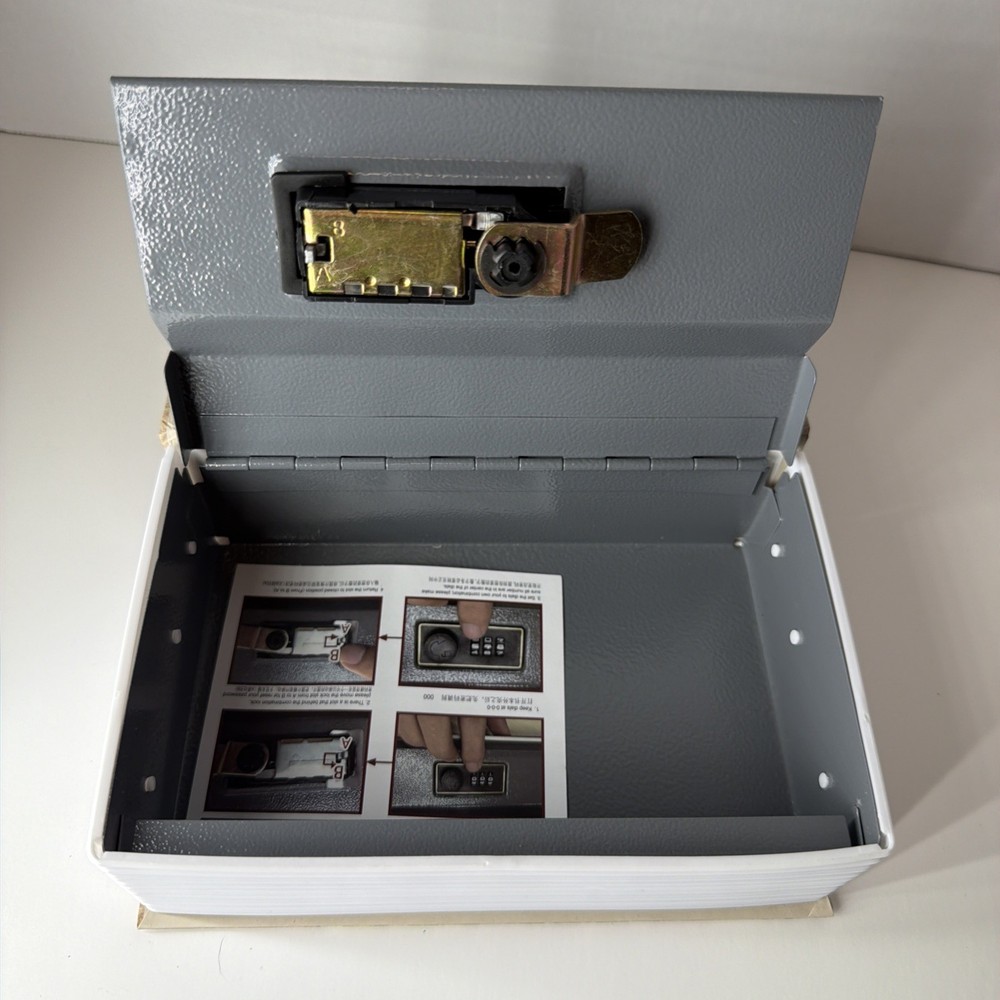 Paris/Eiffel Tower Book Storage Lock Box with Code and Instructions