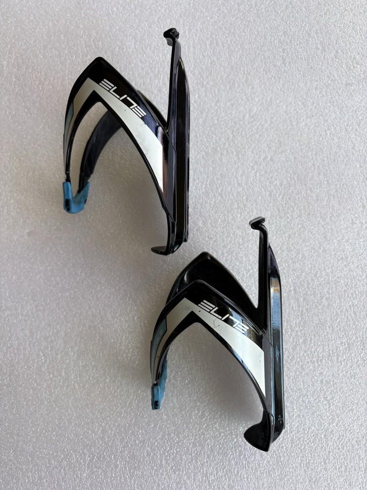 ELITE plastic Water Bottle Cages. (pair).