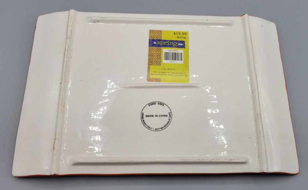 The Spring Shop CALIENTE Southwestern Rug Shape Rectangular Serving Tray Platter