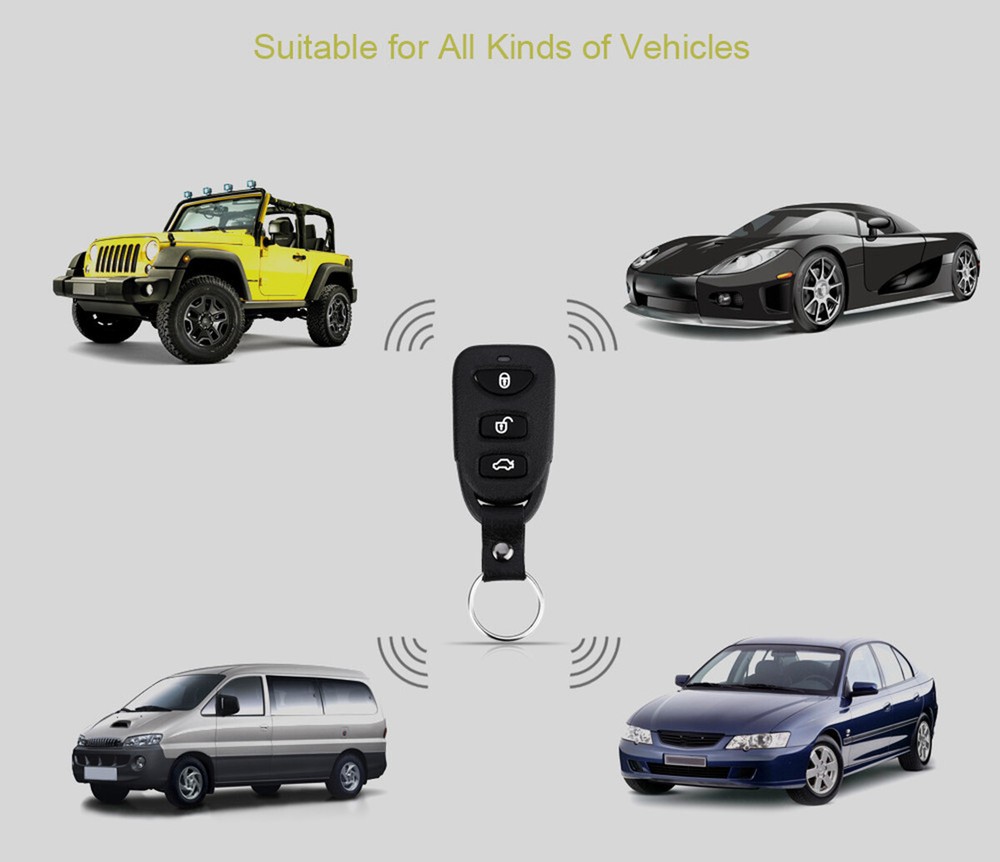 Universal Car Keyless Central Remote Control Kit Door Locking Alarm Entry System