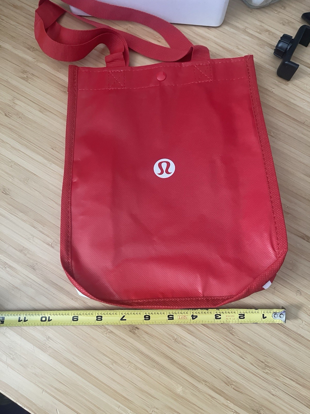 Lululemon Shopping Tote Reusable Bag Red Small 12"x9"