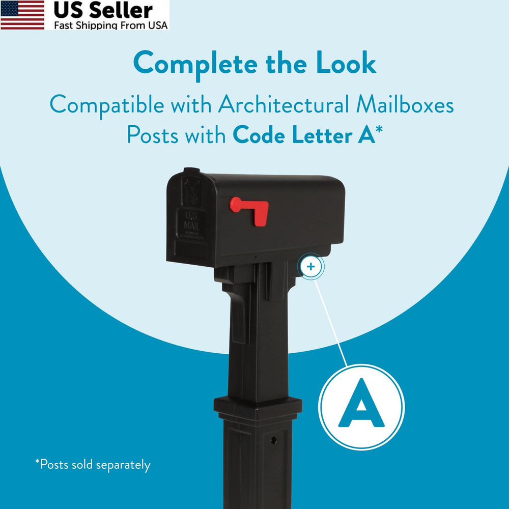 Architectural Mailboxes Parsons™ Rust-Proof Plastic Post Medium, Black