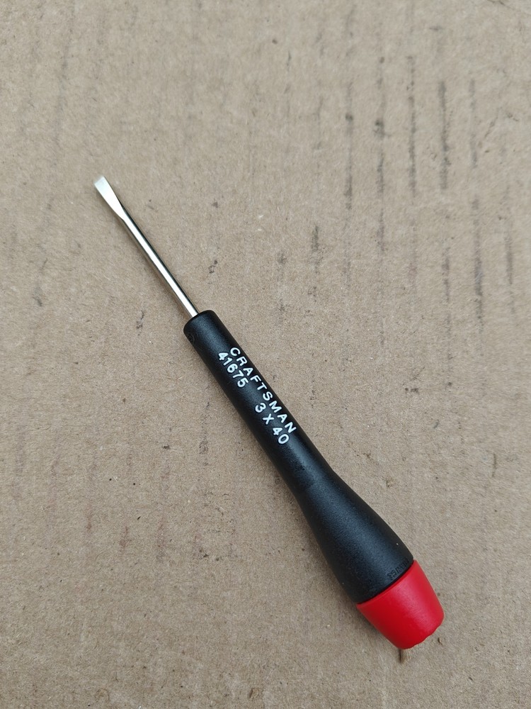 Sears Craftsman Tools Mini Precision Flat Head Screwdriver NOS 41675