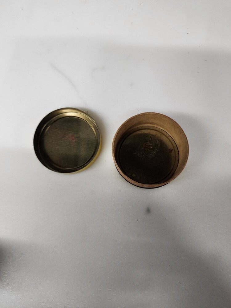 Gilbert Mysto Magic Red Devil Double Sided Tin Round with Insert 1930s