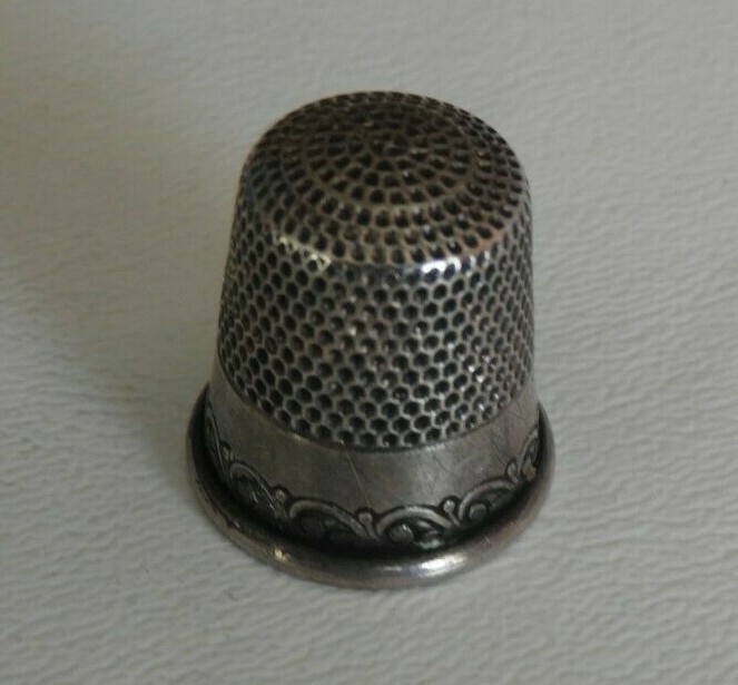 Antique Ketcham & McDougall MKD Sterling Silver Thimble #257
