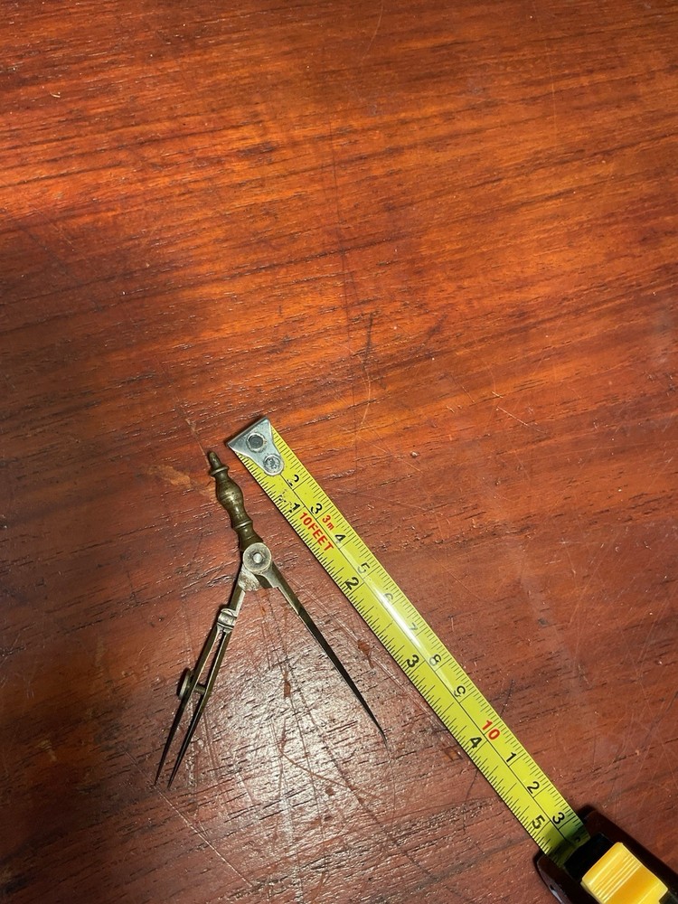 Vintage Antique Compass Engineering Tool