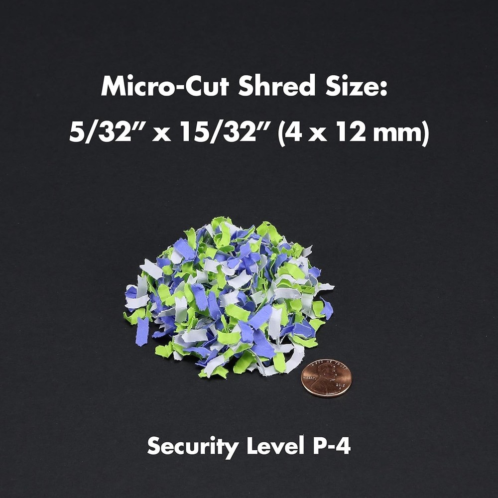 12-Sheet Micro-Cut 60 Minutes Continuous Run Time Shredder for Paper CD
