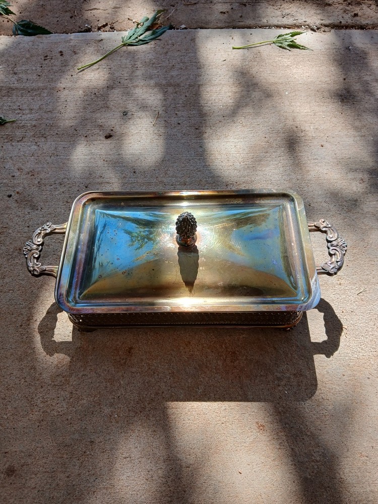 Vintage sheffield silver plate trays