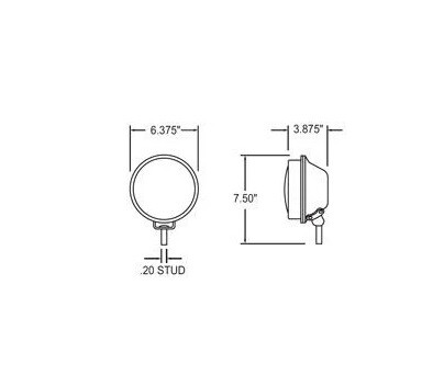 SIGNAL STAT 630H, 6" STUD MOUNT HOUSING WITH HARDWARE
