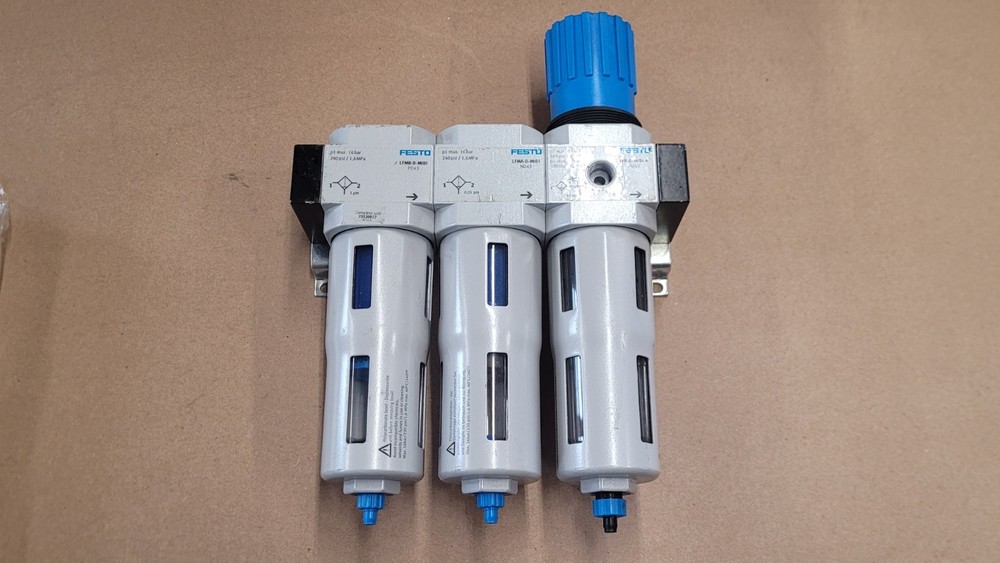Festo Pneumatic Air Line Filter Regulator Module LFR-D-MIDI-A