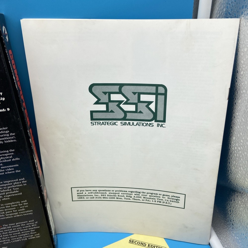 SSI Computer Ambush 2nd Ed Big Box CIB [Platform Name] - Complete