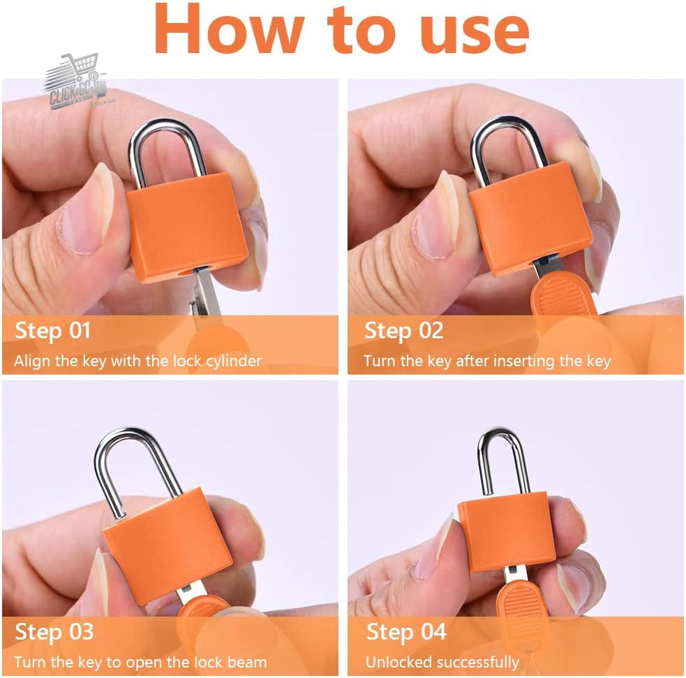 4 key locks, luggage locks, suitcase lock, 4 colors,