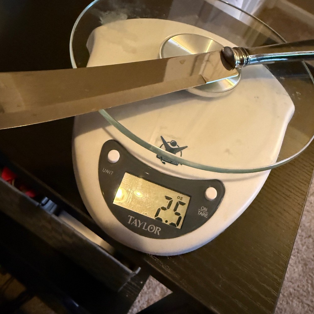 Webster Sterling Silver Handle Cake Pie Server Knife Stainless Blade Scimitar