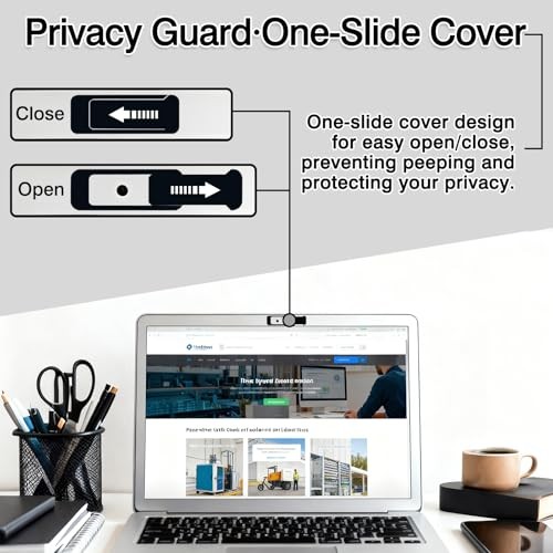 Webcam Cover Slide (6-Pack) – Extra-Large Privacy Shield for Laptop, Tablet,