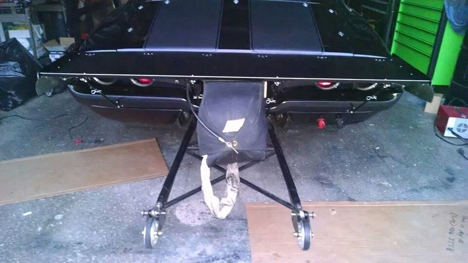 PRO STREET Chevy Camaro 70/73 Wing Black, Polished, Brushed Anodized