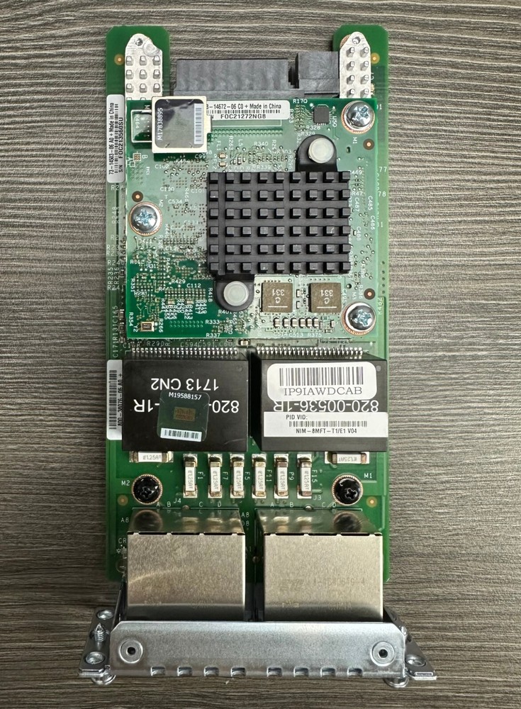 Cisco NIM-8MFT-T1/E1 8-Port T1/E1 Multiflex Trunk Voice Module-Same Day Shipping