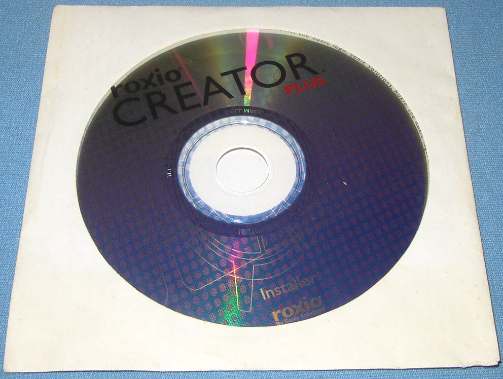 Roxio Creator PLUS Installer CD Disc Windows XP Multimedia Burner Software *NEW*