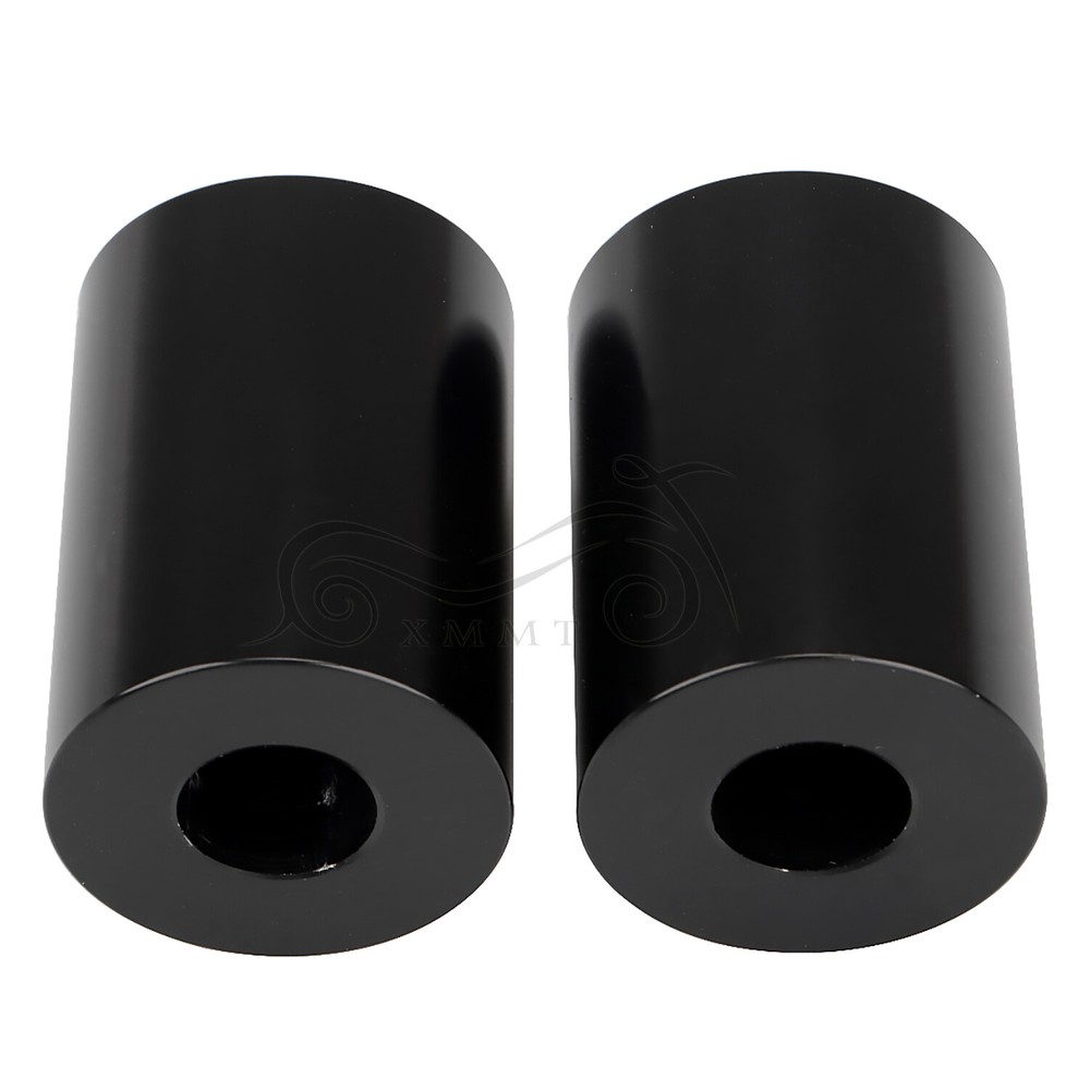 Motorcycle 1.75" Black CNC Riser Extensions Fit For Harley 1" Handlebars Models