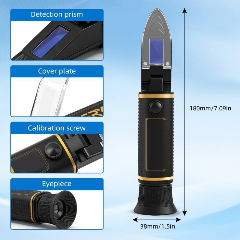 Portable Handheld Refractometer For Car Maintenance And Engineering Use