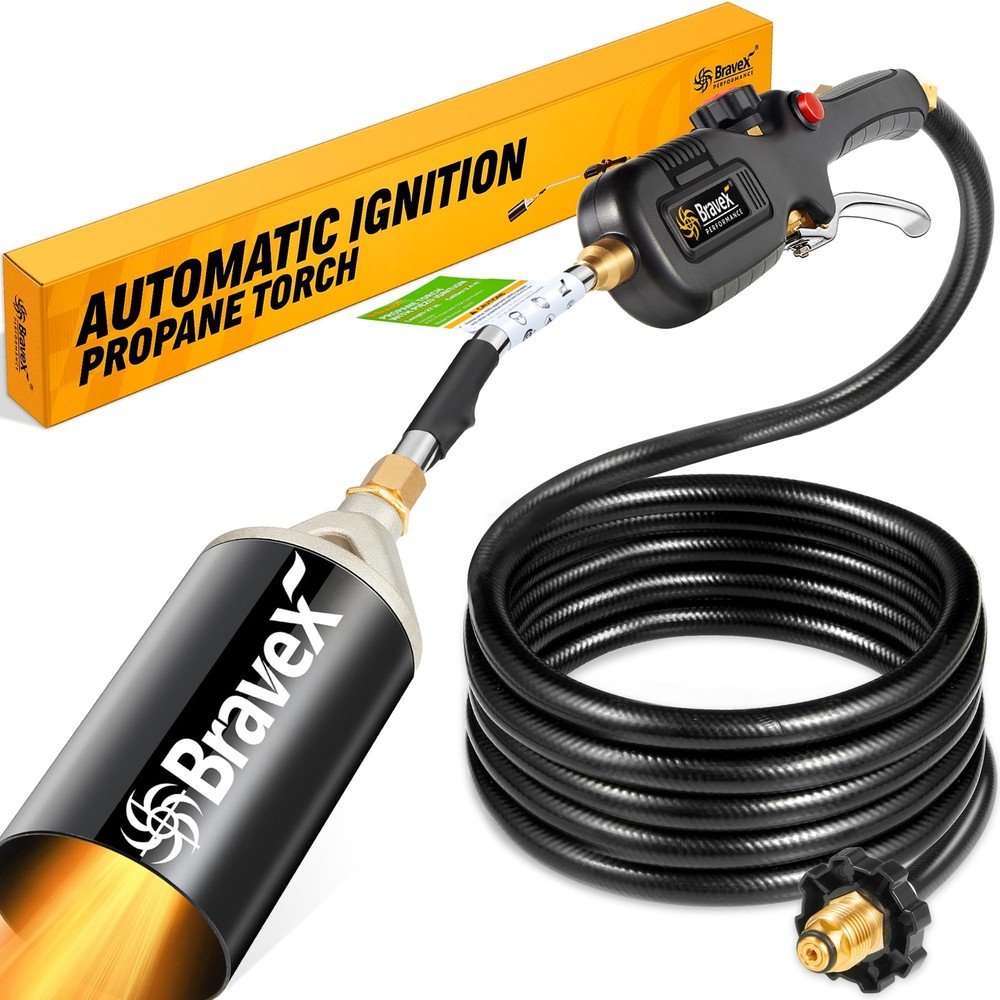 Propane Torch Weed Burner with Automatic Ignition System (Electronic Pulsed P...