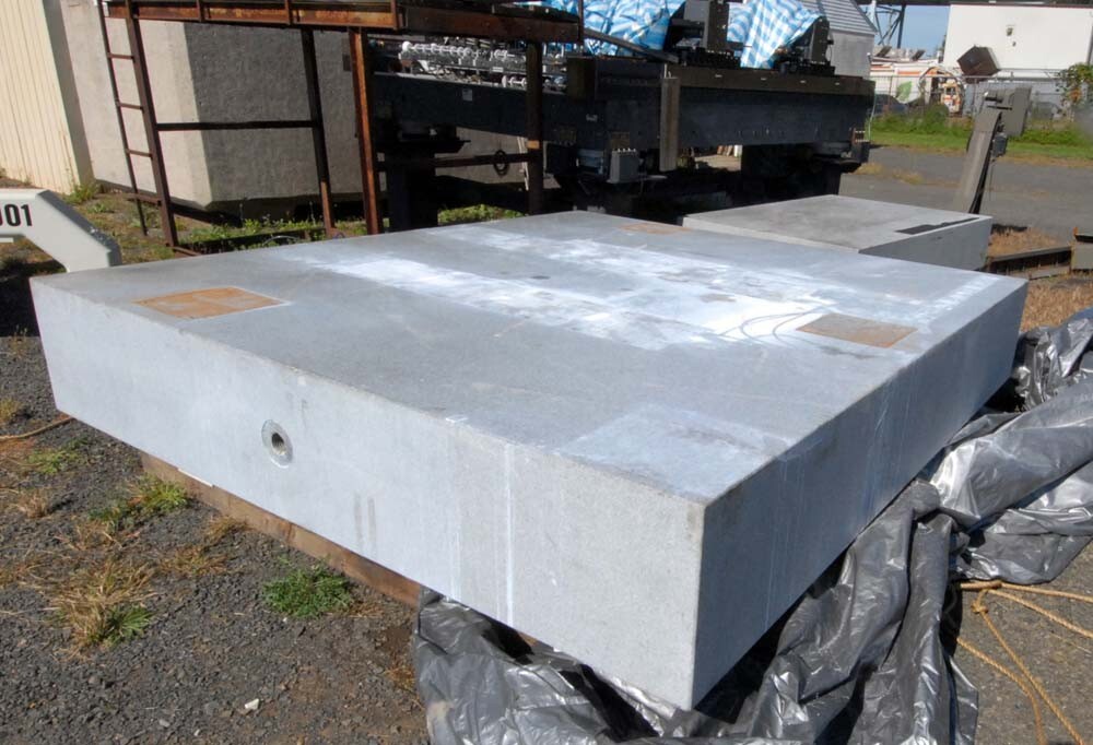 Large granite table on stand, Inv 46276