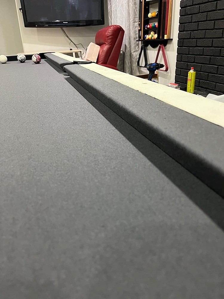 Pre Cut Gray Billiard Cloth Pool Table Felt Stretch Fabric Replacement 8ft Table