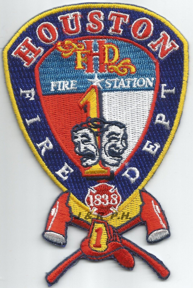 Houston  Station-1, Texas (3" x 4.5" size) fire patch