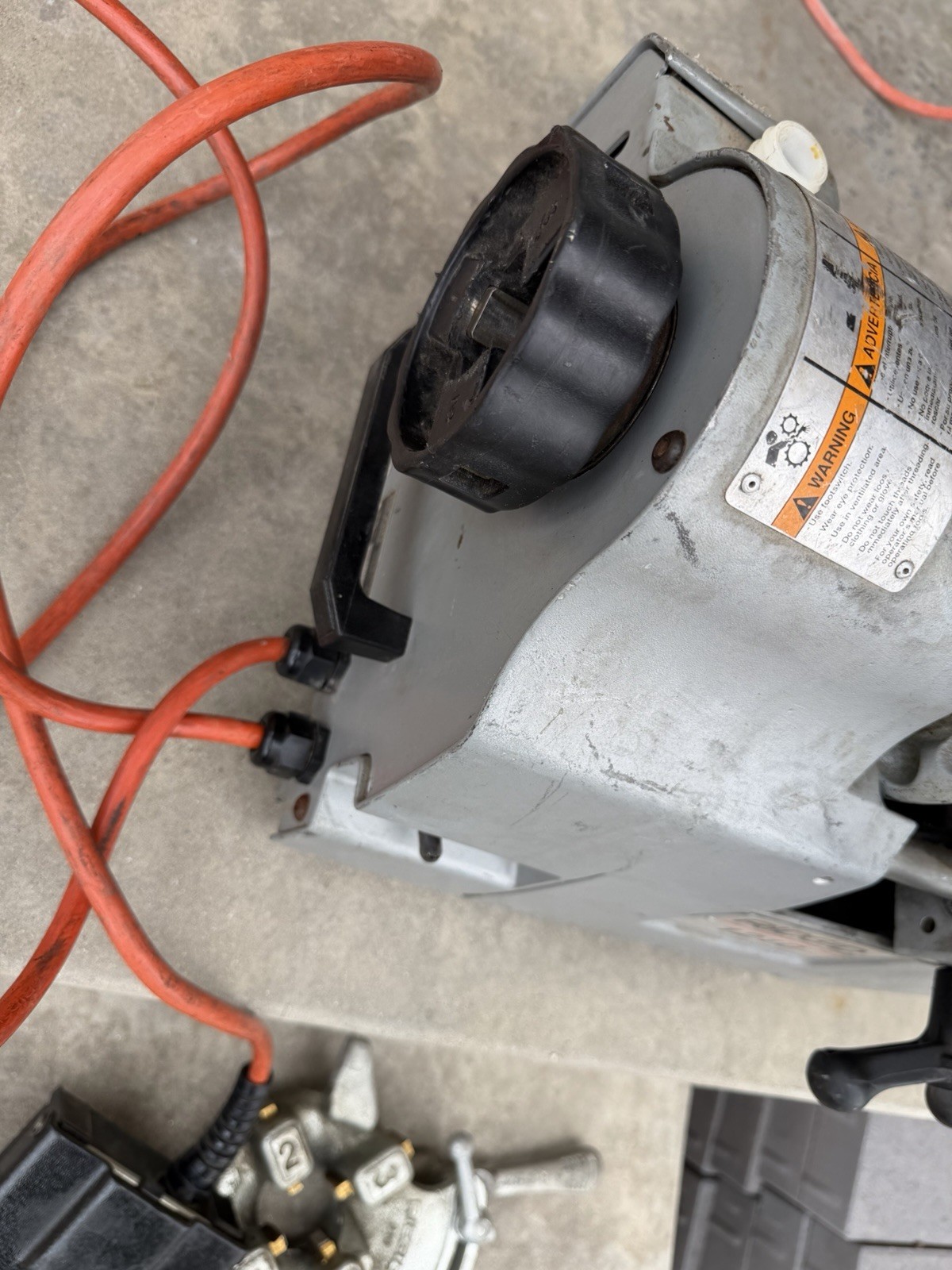 RIDGID 1210 PIPE THREADING MACHINE 110V WITH POWER CORD PEDAL ETC WORKS (READ)