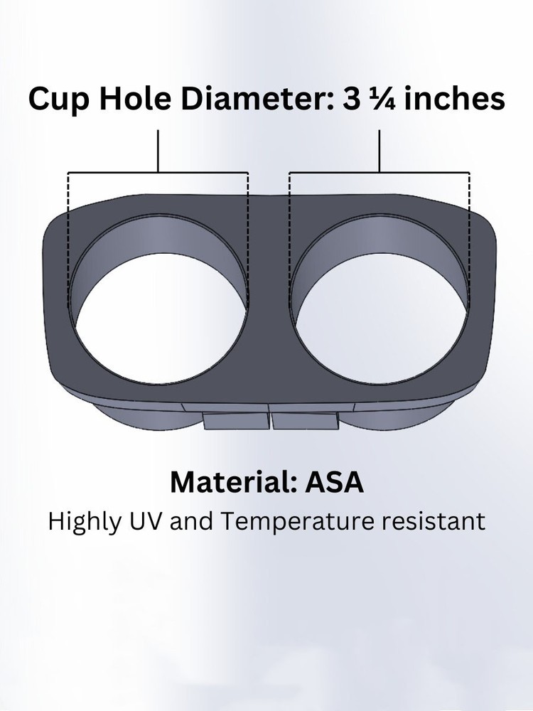 For 2003-2009 Toyota 4Runner Cup Holder Insert