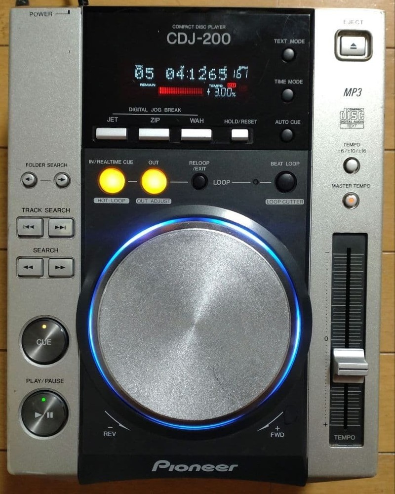 Pioneer CDJ-200 DJ Turntable Player Controller Mix Loop CD MP3 Good