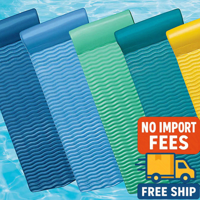 Frontgate Resort Collection Pool Float Air Blue 2" Thick Closed-Cell Foam