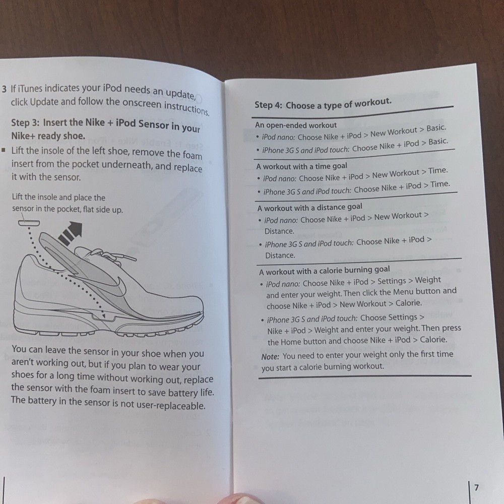 Nike + iPod Sensor for Running Shoes
