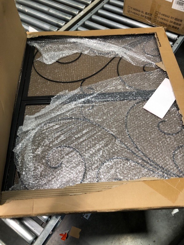 Fireplace Screen with Doors, Handcrafted Solid Steel, Heavy Duty Metal Mesh