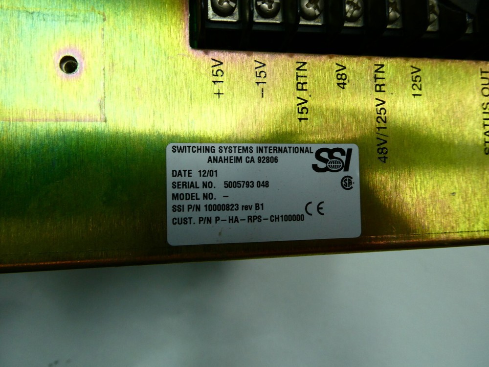 Abb PHARPSCH100000 Power Supply Module Chassis Rack