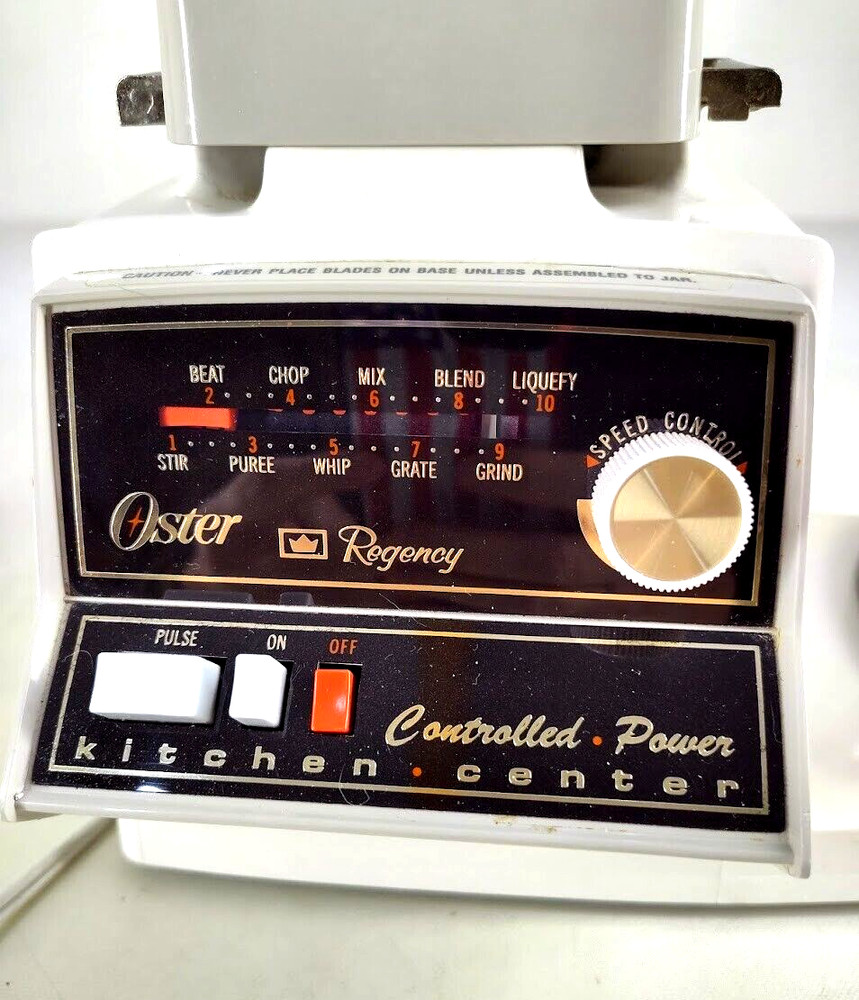 Oster Regency Controlled Power Kitchen Center Partial Set Tested Read
