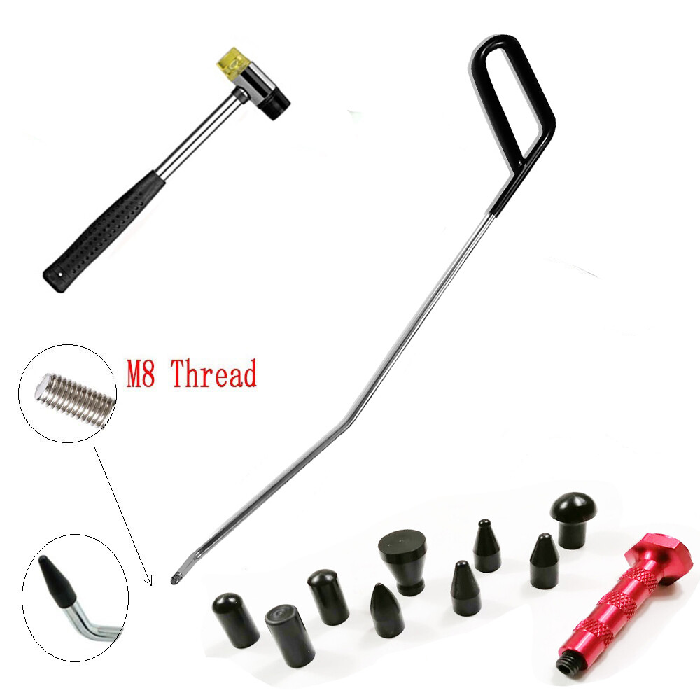 Paintless Dent Repair Rod Kit Auto Dent Removal Tools Pullout Tools Push Hooks