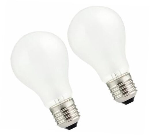 100W Incandescent Light Bulbs,Frosted Bulbs,Dimmable Medium E6 Base Light 2
