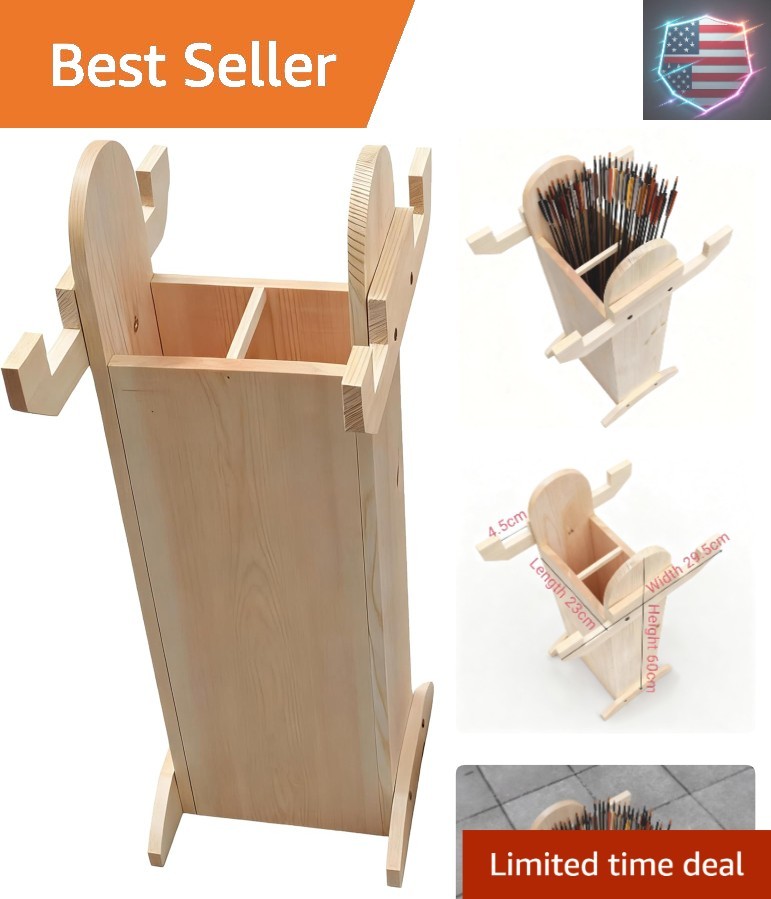 Traditional recurve Composite Solid , Floor-Standing Vertical Exhibition, Arc...