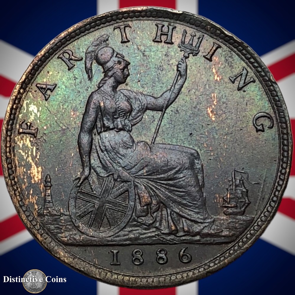 Great Britain 1886 Farthing 1/4d GB4247