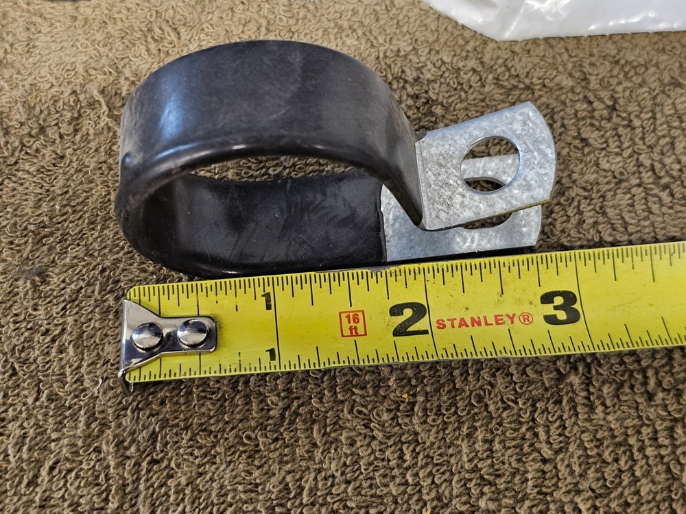50 Wire Cable Pipe Loop Hose Clamp Split Ring Support Strap Hanger 1-1/2 1.5 3/4
