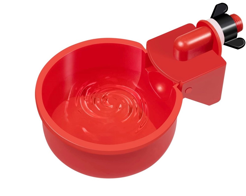 6 PCS Automatic Water Cups Poultry Drinker Waterer Chicken Duck Quail Drinking
