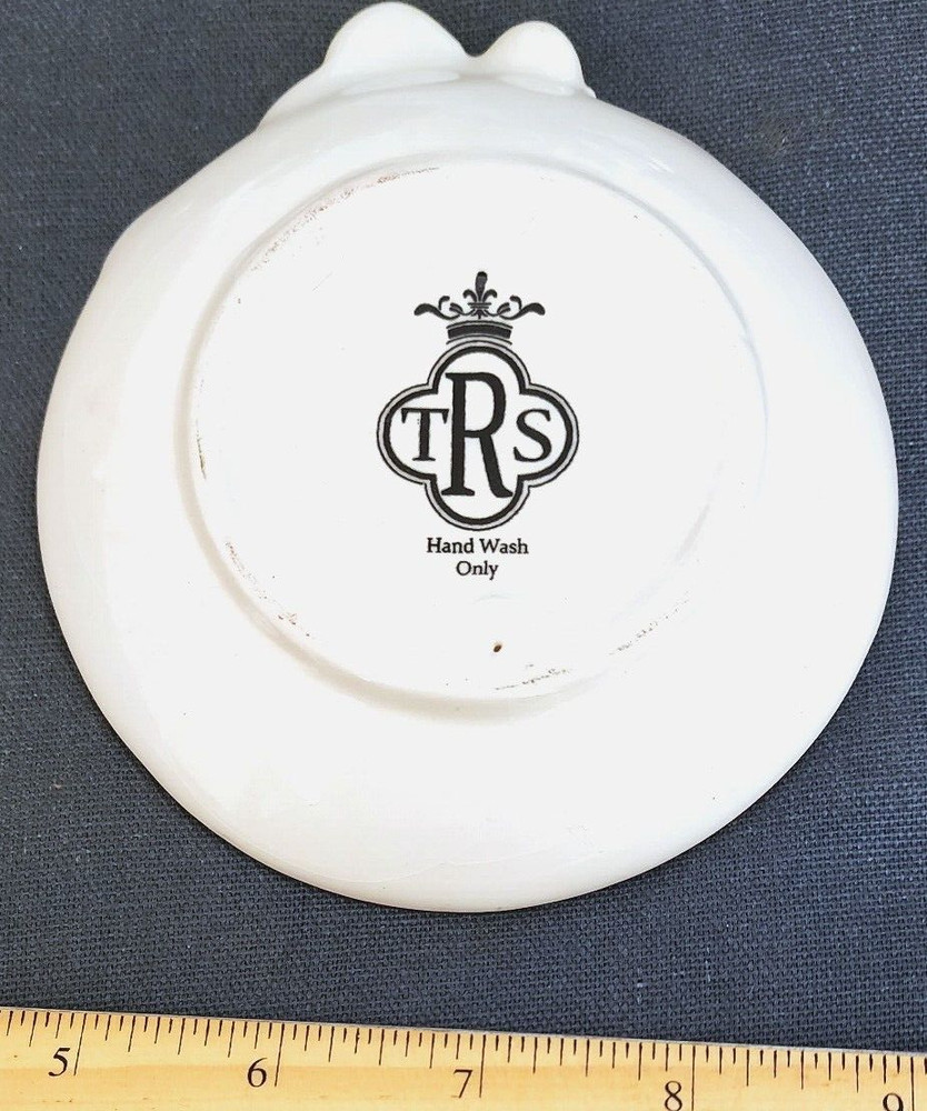 Very Nice 4" Christmas Accent Dish with Spreader