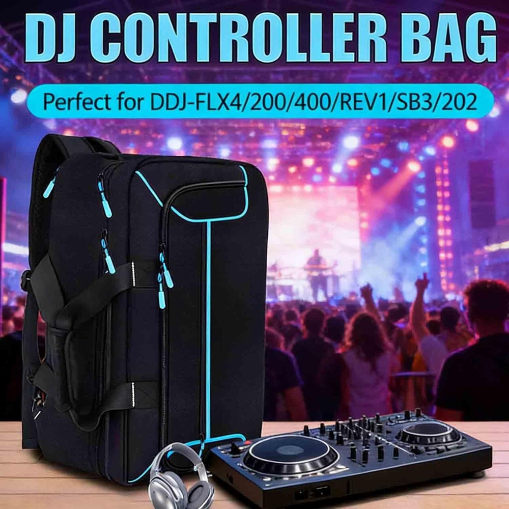 Hard Shell DJ Controller Case for DDJ-FLX4, 200, 400, REV1, SB3 & More