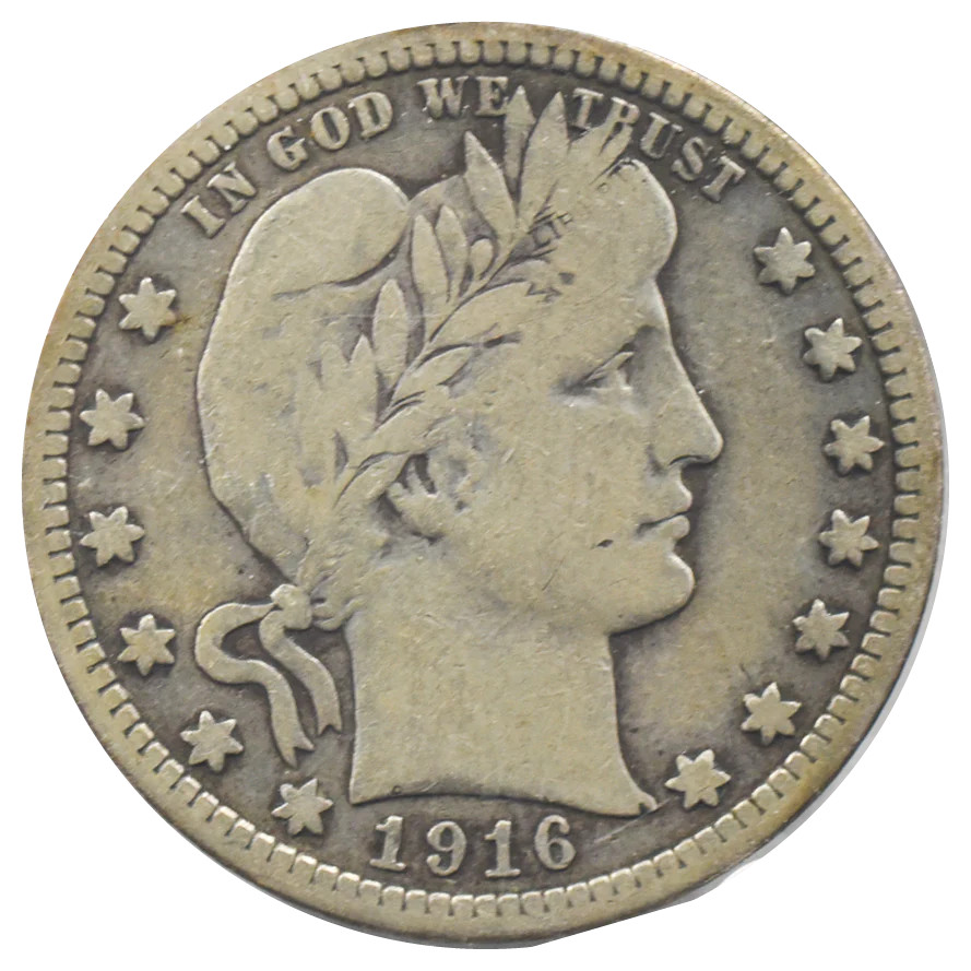 1916-D Barber Quarter (Fine)