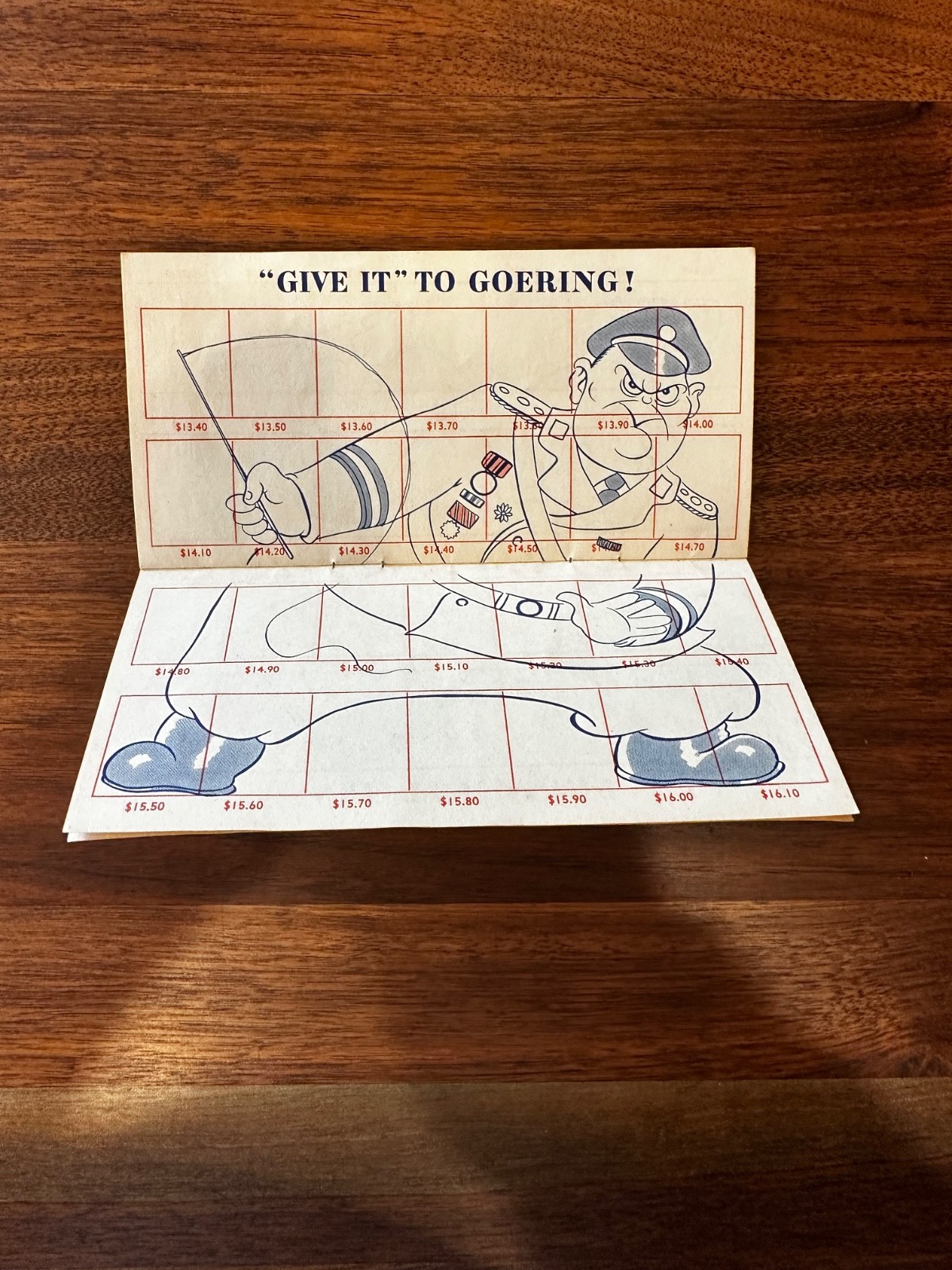 WWII Propaganda War Savings Stamp Album “Stamp Out the Axis” Unused 1942 Cartoon